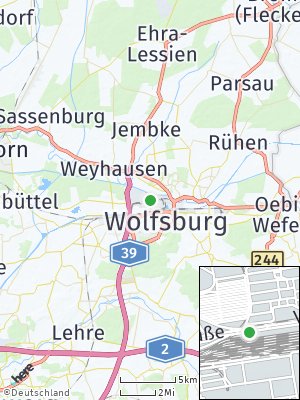 Here Map of Wolfsburg