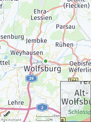 Here Map of Alt Wolfsburg