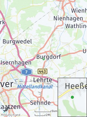 Here Map of Heeßel bei Lehrte