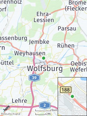 Here Map of Kästorf bei Wolfsburg
