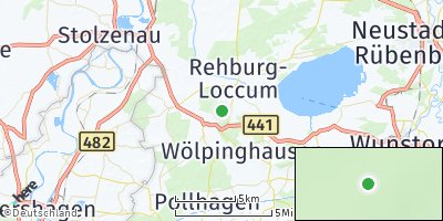 Google Map of Rehburg-Loccum