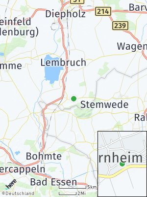Here Map of Quernheim bei Diepholz