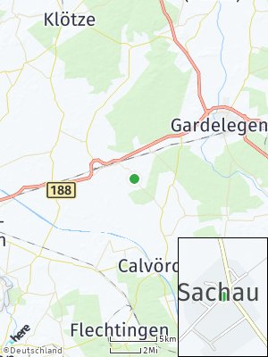 Here Map of Sachau bei Gardelegen