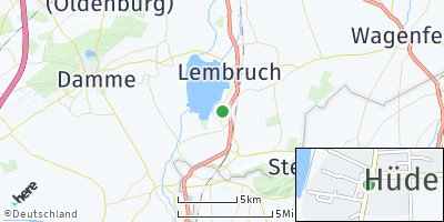 Google Map of Hüde bei Diepholz