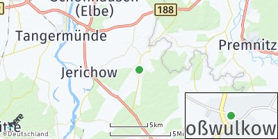 Google Map of Wulkow bei Genthin