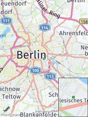 Here Map of Friedrichshain-Kreuzberg