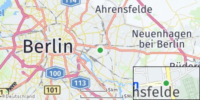 Google Map of Friedrichsfelde