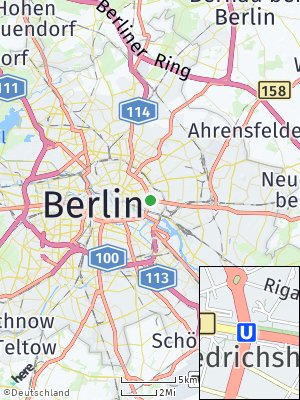 Here Map of Friedrichshain