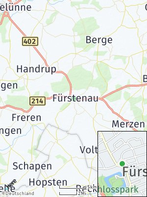 Here Map of Fürstenau bei Bramsche