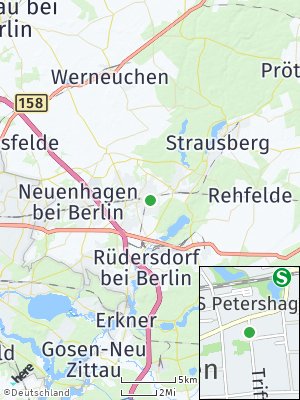 Here Map of Petershagen / Eggersdorf