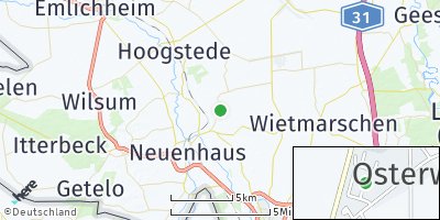Google Map of Osterwald bei Neuenhaus