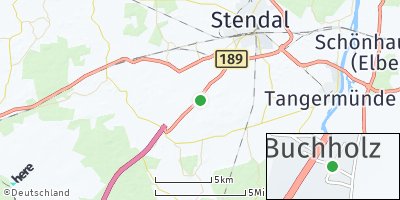 Google Map of Buchholz bei Stendal