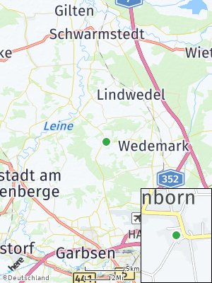 Here Map of Negenborn bei Hannover