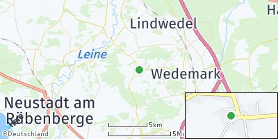 Google Map of Negenborn bei Hannover