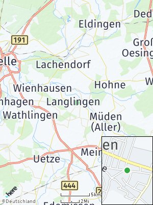 Here Map of Langlingen bei Celle