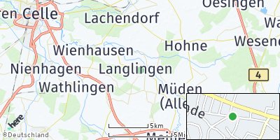 Google Map of Langlingen bei Celle