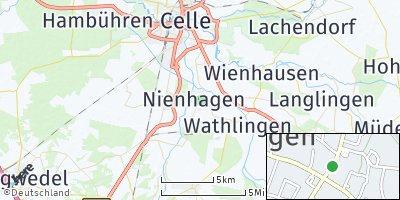 Google Map of Nienhagen bei Celle