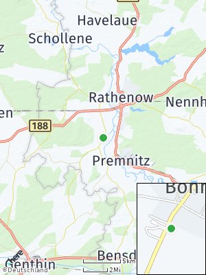 Here Map of Böhne bei Rathenow