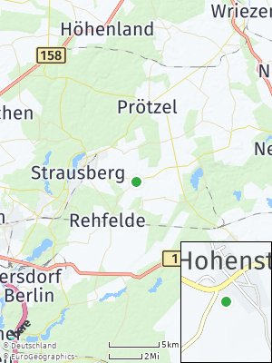 Here Map of Hohenstein bei Strausberg