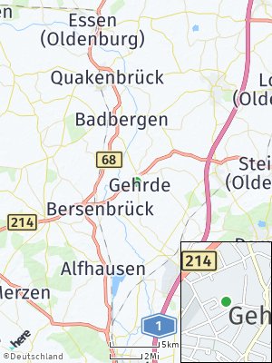 Here Map of Gehrde bei Bersenbrück