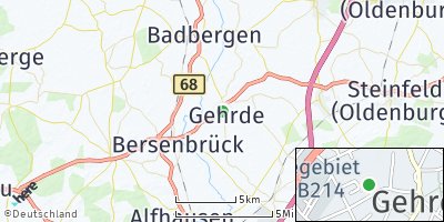 Google Map of Gehrde bei Bersenbrück
