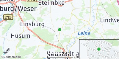 Google Map of Hagen bei Nienburg