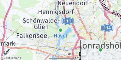 Google Map of Konradshöhe