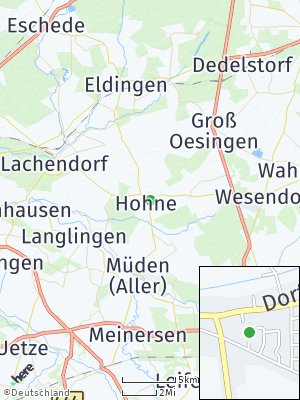 Here Map of Hohne bei Celle