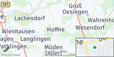 Google Map of Hohne bei Celle