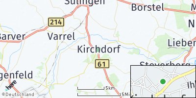 Google Map of Kirchdorf bei Sulingen