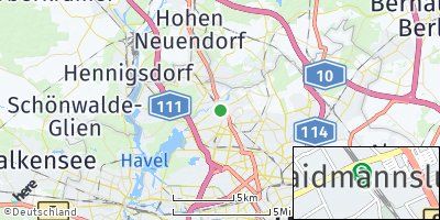 Google Map of Waidmannslust