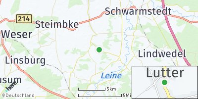 Google Map of Lutter bei Nienburg