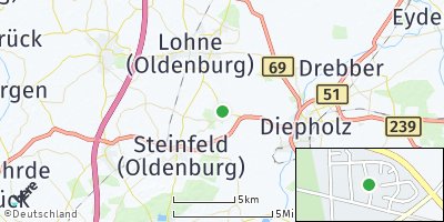 Google Map of Kroge bei Diepholz