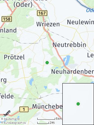 Here Map of Märkische Höhe