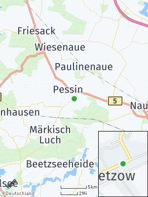 Here Map of Retzow bei Nauen