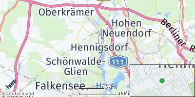 Google Map of Hennigsdorf
