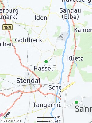 Here Map of Sanne bei Stendal