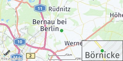 Google Map of Börnicke