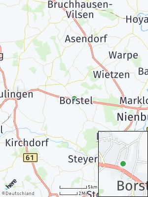 Here Map of Borstel bei Sulingen