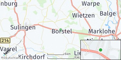 Google Map of Borstel bei Sulingen