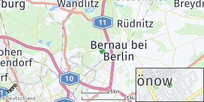 Google Map of Schönow bei Berlin