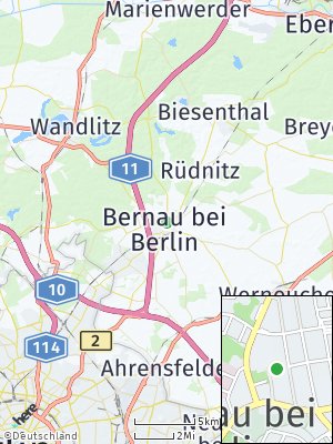 Here Map of Bernau bei Berlin