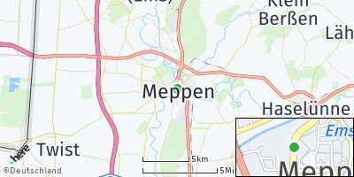 Google Map of Meppen