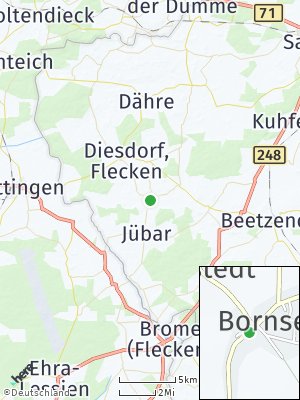 Here Map of Bornsen bei Salzwedel