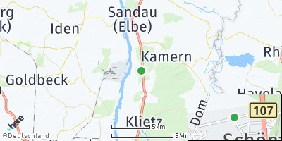 Google Map of Schönfeld bei Schönhausen