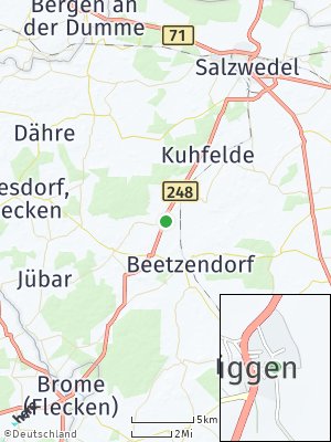 Here Map of Püggen bei Salzwedel
