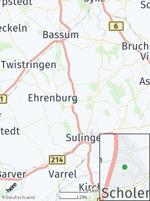 Here Map of Scholen bei Sulingen