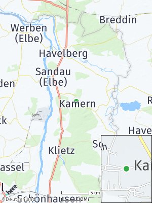 Here Map of Kamern bei Schönhausen