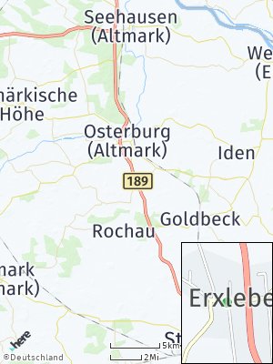 Here Map of Erxleben bei Osterburg