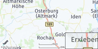 Google Map of Erxleben bei Osterburg